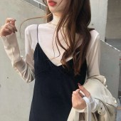 【買付】レディース トップス 長袖 レース タートルネック ファッション 5色 美ライン