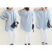 【買付】レディース 長袖 ロング丈シャツ ブラウス ゆったり 体型カバー UVカット カーディガン