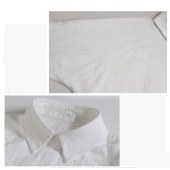 【買付】レディース 長袖 ロング丈シャツ ブラウス ゆったり 体型カバー UVカット カーディガン
