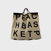 エコバッグ キャンバス トート ショルダー 英文 英ロゴ マルシェバッグ