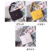 【買付】男女兼用 斜めがけ 肩掛け 帆布キャンバスバッグ 大容量 収納力抜群 軽量 ショルダー 無地