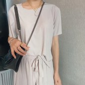 接触冷感 部屋着 ワンマイル パジャマ ルームウェア セットアップ ショートパンツ