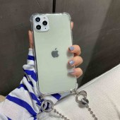 14 13 12 11 pro mini pro max ケース チェーン 斜め掛け 肩掛け クリア