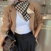 レディース カシミヤタッチ アニマル柄 スカーフ 防寒 防風 マフラー ネックウォーマー